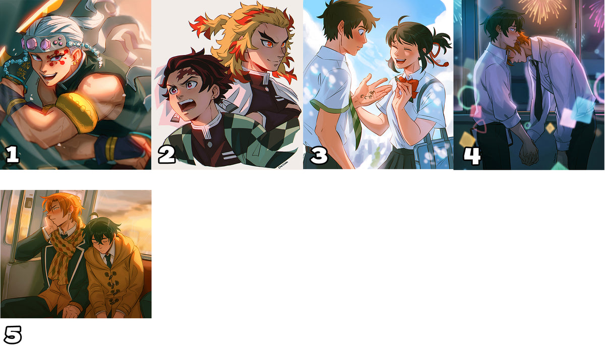 Prints A4 (Big) - Anime