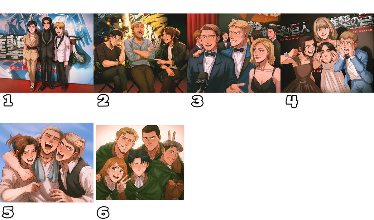 Prints A6 (Small) - Attack on Titan