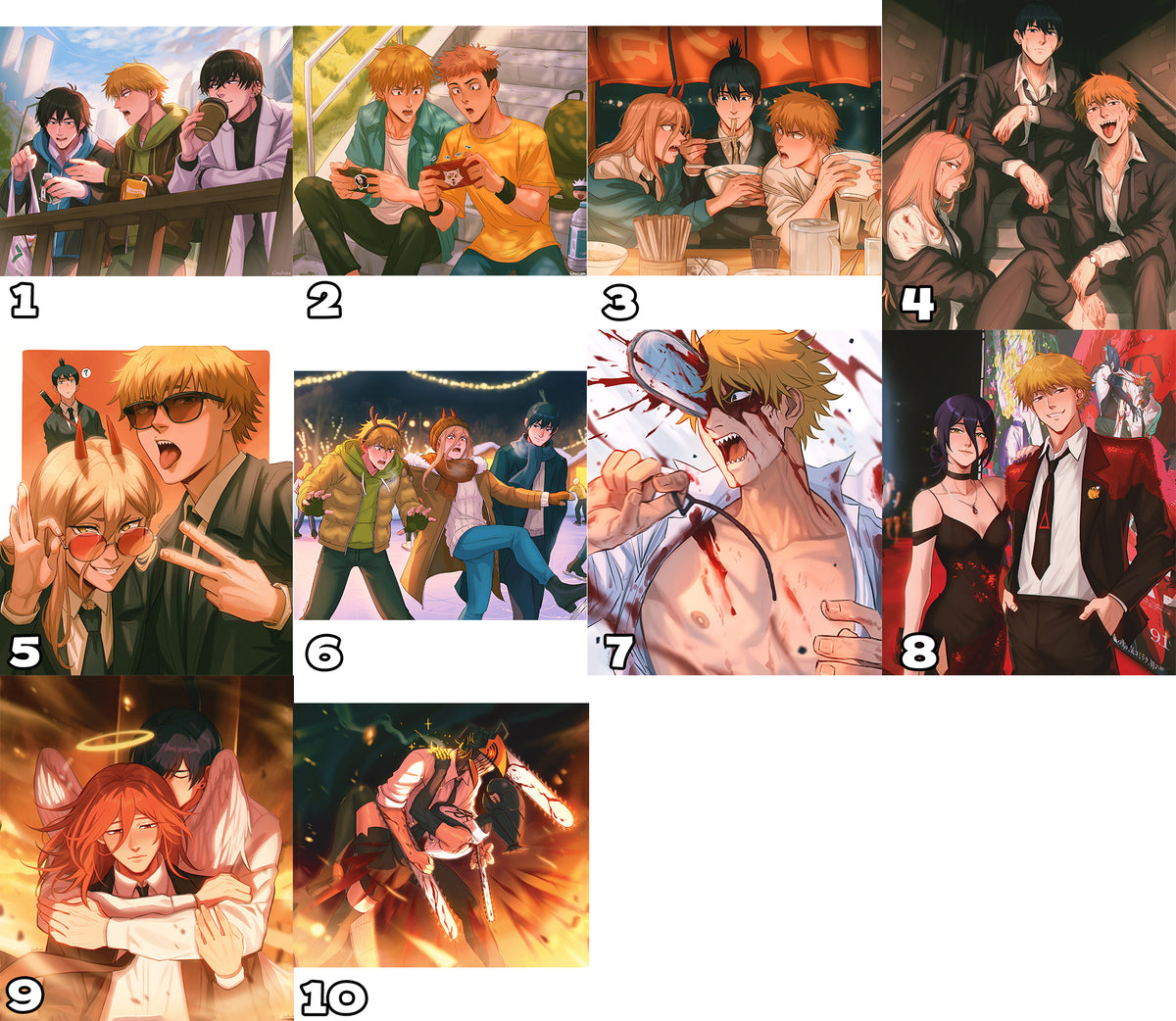 Prints A5 (Medium) - Chainsaw Man