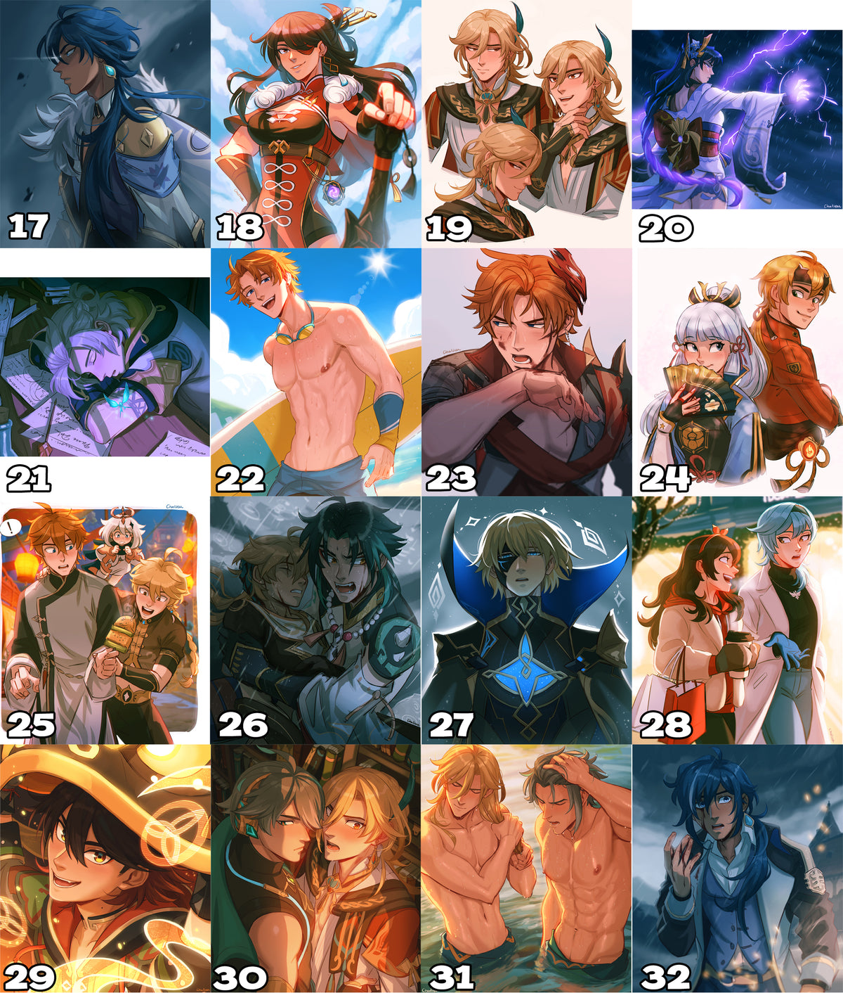 Prints A5 (Medium) - Genshin