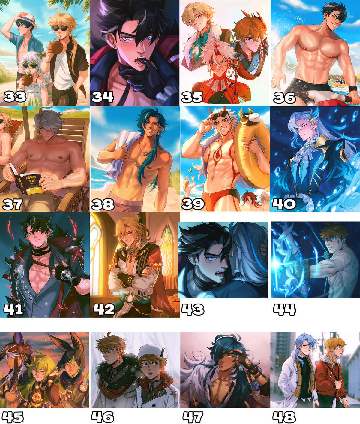 Prints A5 (Medium) - Genshin