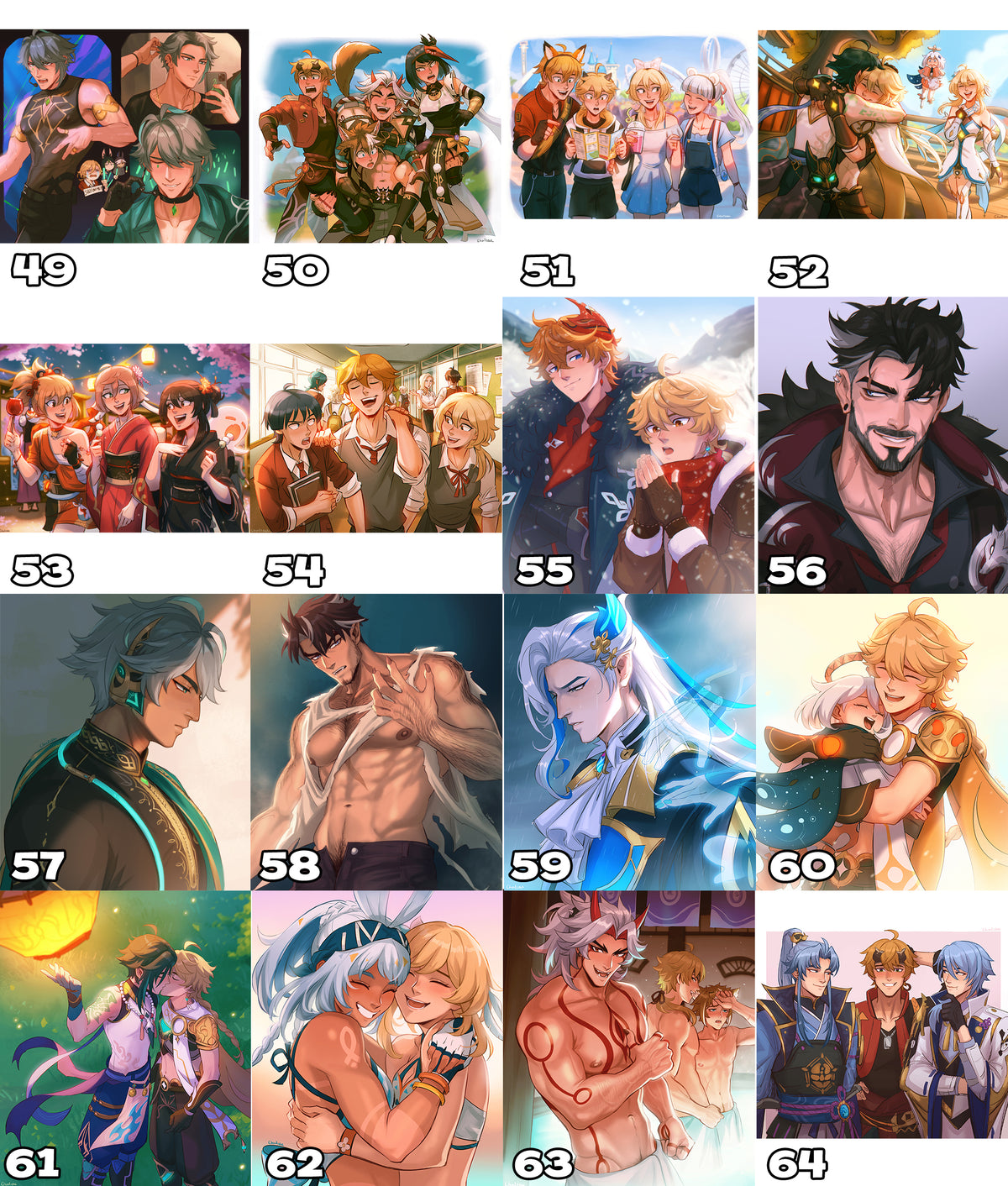 Prints A5 (Medium) - Genshin