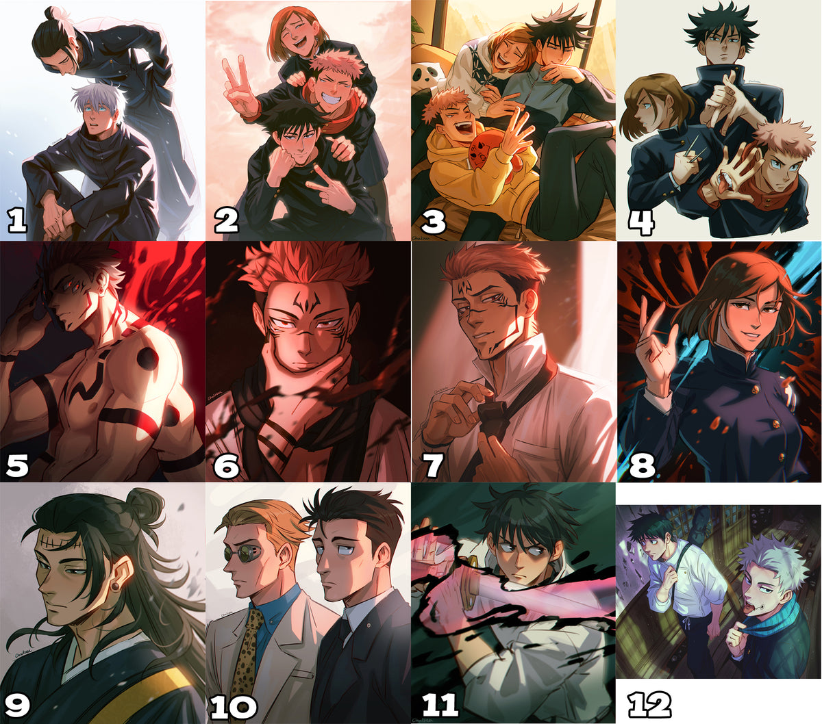 Prints A4 (Big) - Jujustu Kaisen