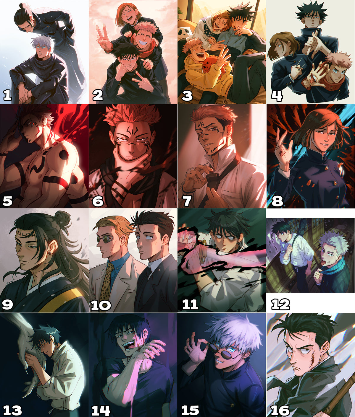 Prints A5 (Medium) - Jujustu Kaisen