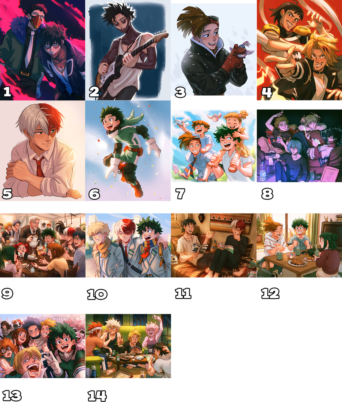 Prints A5 (Medium) - My Hero Academia