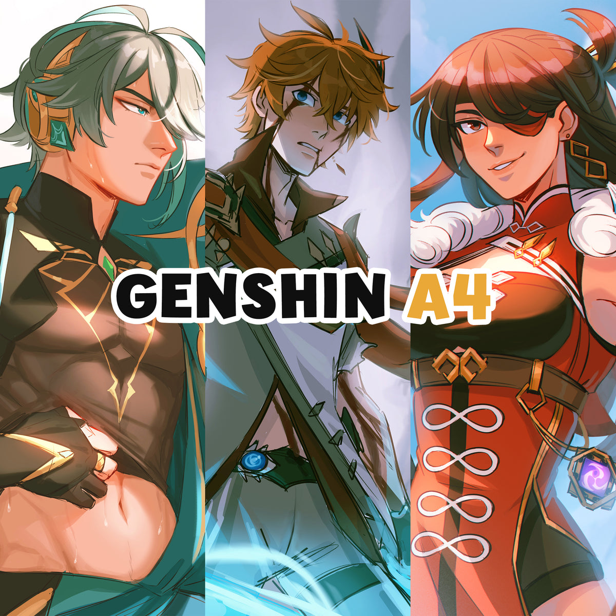 Prints A4 (Big) - Genshin