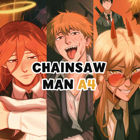 Prints A4 (Big) - Chainsaw Man